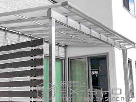 のテラス屋根 ヴェクターテラス F型 テラスタイプ 単体 積雪〜20cm対応 施工例