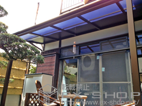 のテラス屋根 ヴェクターテラス R型 テラスタイプ 単体 積雪〜20cm対応 施工例