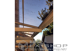 のバルコニー・ベランダ屋根 ライザーテラスII F型 ルーフタイプ 単体 積雪〜20cm対応 施工例