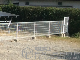 の門扉 イーネット門扉1型 片開き　門柱使用 施工例