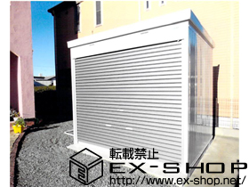 の物置・屋外倉庫 ドマール 土間タイプ＋別棚板 Aセット 2段 施工例