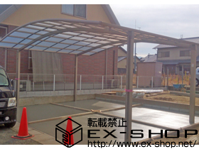 のカーポート カーブポートシグマIII ワイド 積雪〜20cm対応 施工例