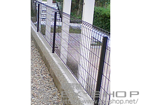 のフェンス・柵 イーネットフェンス1F型 自由柱タイプ 施工例