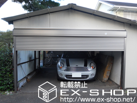 のガレージシャッター ガレージシャッタークワトロ 電動式 外部付タイプ 施工例
