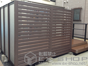 のフェンス・柵 ハイ パーテーション3型+4型 間柱（埋込支柱） 施工例