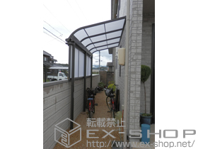 のテラス屋根 ライザーテラスII R型 1500 テラスタイプ 単体 積雪〜50cm対応＋前面スクリーン1段 施工例