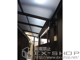 のテラス屋根 ライザーテラスII F型 テラスタイプ 単体 積雪〜20cm対応 施工例