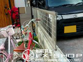 のフェンス・柵 レスティナメッシュフェンス2型 自由柱施工 施工例