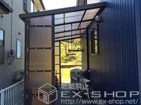 のテラス屋根 ナーラテラス テラスタイプ 単体 積雪〜20cm対応 施工例