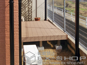 のウッドデッキ レストステージ 幕板納まり 施工例