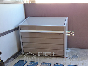 のゴミステーション ダストボックスミニ パネル床タイプ DBN-126P 500L 施工例