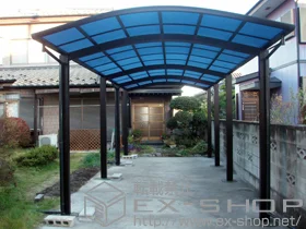 YKKAPのカーポート レイナワンポートグラン 縦連棟 積雪〜20cm対応 施工例