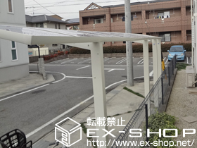 のサイクルポート・駐輪場 レイナポートグランミニ 縦連棟積雪〜20cm対応 施工例