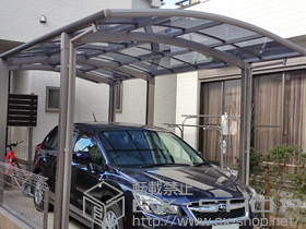 のカーポート カルエードシグマIII 延長 積雪〜20cm対応 施工例