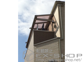 のバルコニー・ベランダ屋根 パワーアルファ F型 ルーフタイプ 単体 積雪〜30cm対応 施工例