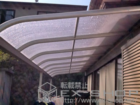 のテラス屋根 プレシオステラス R型 テラスタイプ 連棟　積雪〜20cm対応 施工例
