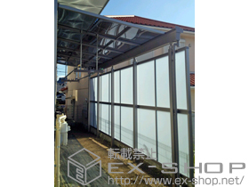 のテラス屋根 ライザーテラスII F型 テラスタイプ 単体 積雪〜20cm対応 施工例