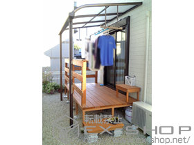 のテラス屋根 プレシオステラス R型 テラスタイプ 単体 積雪〜20cm対応 施工例