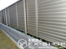 のフェンス・柵 プレスタフェンス8型 フリーポールタイプ 施工例