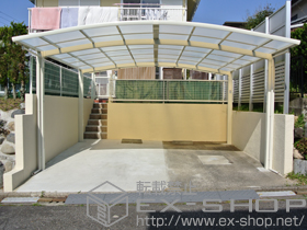 のカーポート カーブポートシグマIII ワイド 積雪〜20cm対応 施工例