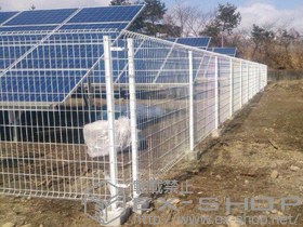 のフェンス・柵 イーネットフェンス1F型 自由柱タイプ 施工例