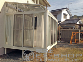 のテラス囲い・サンルーム ほせるんですII R型 床納まり(ランマなし) 積雪~20cm対応 施工例