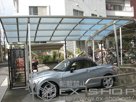 のカーポート レイナポートグランZ　積雪〜20cm対応＋着脱式サポート（2本入り） 施工例