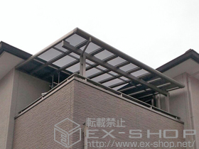 のバルコニー・ベランダ屋根 パワーアルファ F型 屋根タイプ 単体 積雪〜30cm対応 施工例