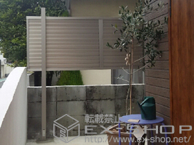 のフェンス・柵 プレスタフェンス8型 多段柱仕様(1段) 施工例