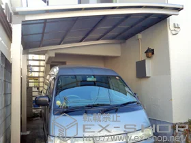 LIXIL リクシル(トステム)のカーポート ルーフポートシグマIII 積雪〜20cm対応 施工例