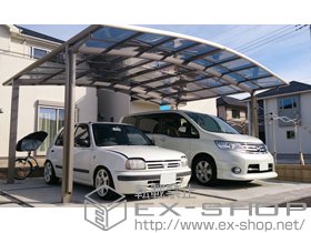 のカーポート カーブポートシグマIII ワイド 積雪〜20cm対応 施工例