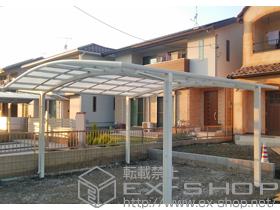 のカーポート カーブポートシグマIII ワイド 積雪〜20cm対応 施工例