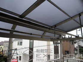 のバルコニー・ベランダ屋根 ライザーテラスII R型 屋根タイプ 単体 積雪〜20cm対応 施工例