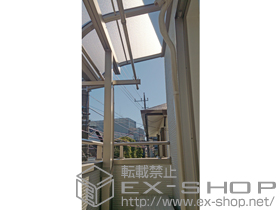 のバルコニー・ベランダ屋根 ライザーテラスII R型 屋根タイプ 単体 積雪〜20cm対応 施工例