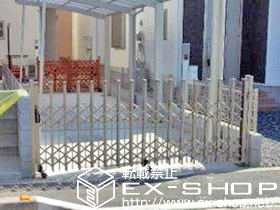 のカーゲート トリップゲート ペットガード型 ノンレール 片開き　30S 施工例