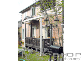 のテラス屋根 ライザーテラスII R型 テラスタイプ 単体 積雪〜20cm対応 施工例