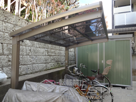 のサイクルポート・駐輪場 カーブポートシグマIII ミニ 積雪〜20cm対応 施工例