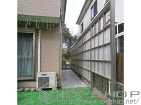 のフェンス・柵 Gスクリーン 角格子 施工例