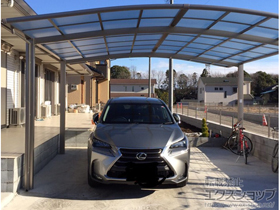 のカーポート ネスカR (ラウンドスタイル) ワイド 積雪〜20cm対応 施工例