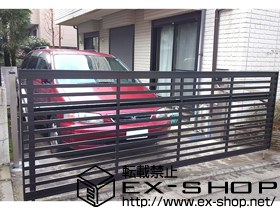 のカーゲート ワイドオーバードアS3型 電動式 施工例