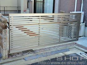 のカーゲート オーバードアS3型 電動式 施工例