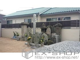 のフェンス・柵 ジオーナフェンス YS型 マテリアルカラー フリーポールタイプ 施工例