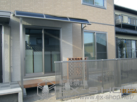 のテラス屋根 ライザーテラスII R型 テラスタイプ 単体 積雪〜20cm対応 施工例