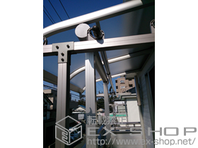 のバルコニー・ベランダ屋根 プレシオステラス R型 屋根タイプ 単体 積雪〜20cm対応 施工例