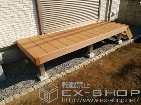 のウッドデッキ リウッドデッキ 200＋リウッドステップ5型 Sタイプ 2段 施工例