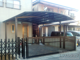 のカーポート カーブポートシグマIII ワイド 積雪〜20cm対応 施工例