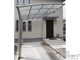 のカーポート レイナポートグラン　積雪〜20cm対応＋着脱式サポート柱 施工例