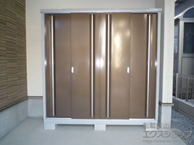 の物置・屋外倉庫 シンプリー 一般型 1940×510×1903(MJN-195EP MB) 施工例