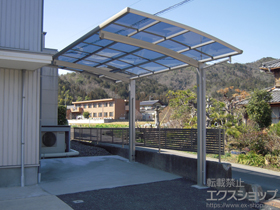 のカーポート プレシオスポート 積雪〜20cm対応＋着脱式補助柱 施工例
