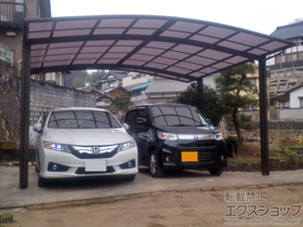 のカーポート カーブポートシグマIII ワイド 積雪〜20cm対応 施工例